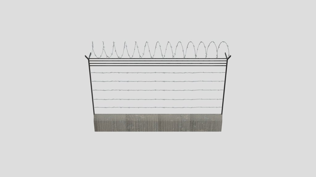 Barb Wire Metal Fence