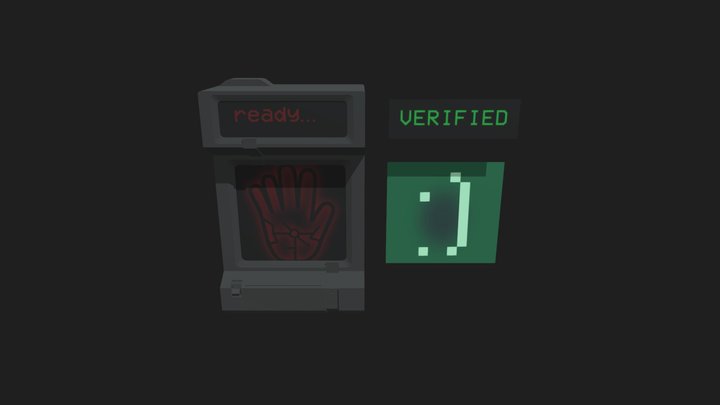 Poppy Playtime - Black Hand Scanner 3D Model