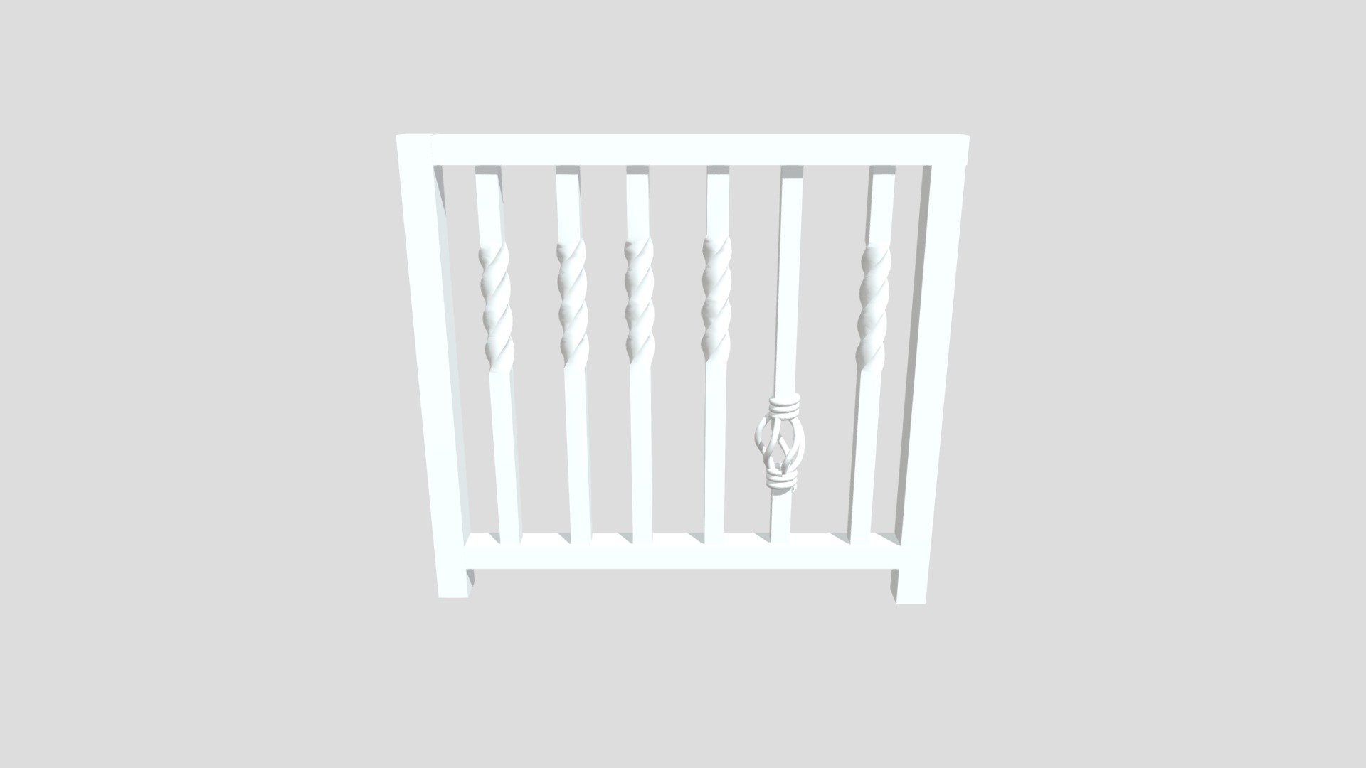 Small wrought iron rails