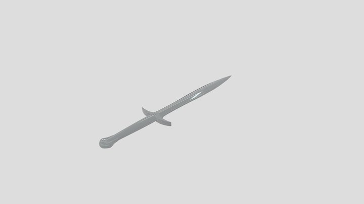 49-sting-sword-lowpoly_obj-graysword 3D Model