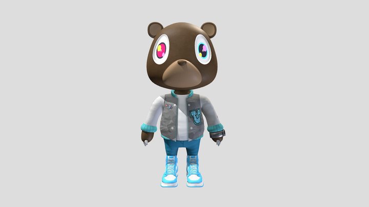 Dropout Bear (Graduation) 3D Model