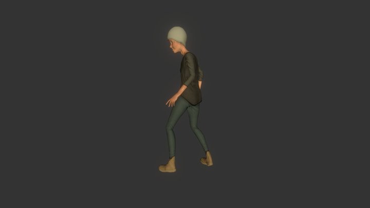 Child Boy Character Animated Blender 3D Model