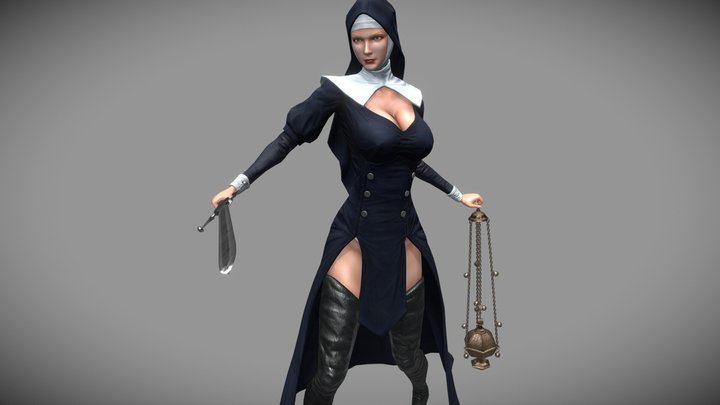 Nun - Battle Sister 3D Model