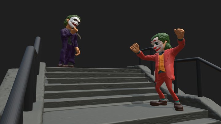 Two Jokers - 3d printing 3D Model