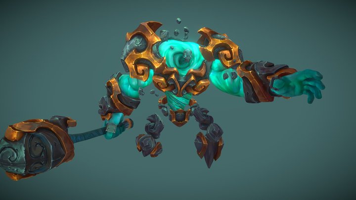 Stylized Air Warlord 3D Model