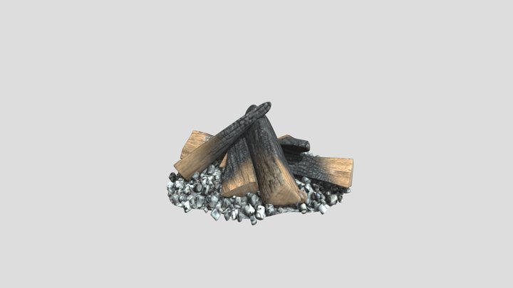 animated fire test1 3D Model