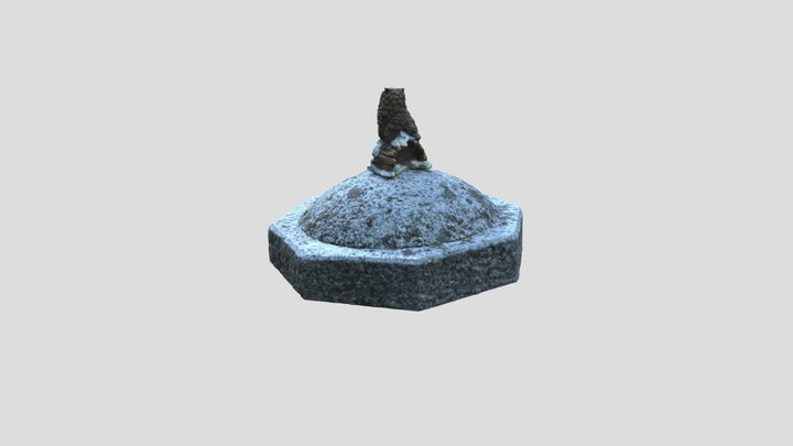 two owls on a rock 3D Model