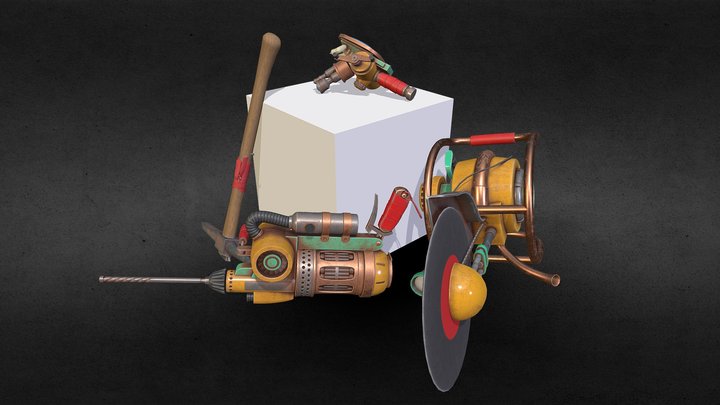 Tool set - Cave Digger 3D Model