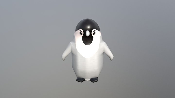 Soft Toy Penguin 3D Model