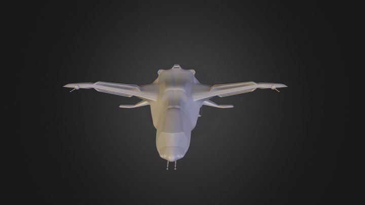 Space Bomber 6 3D Model