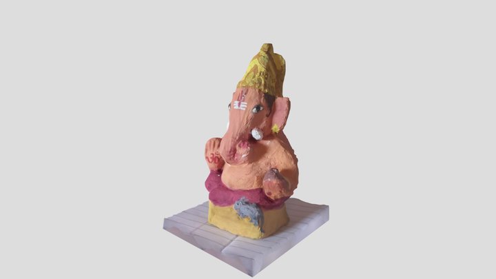 Lord Ganesh Statue 3D Model