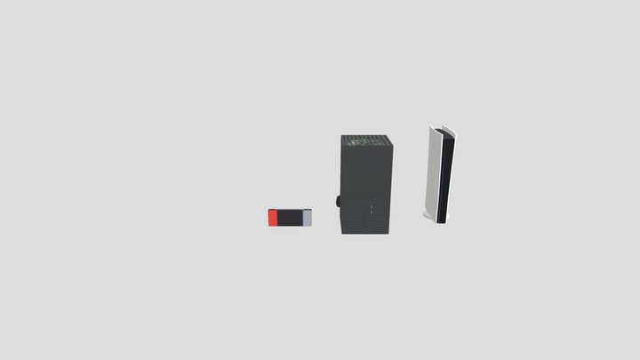 Consoles Study 3D Model