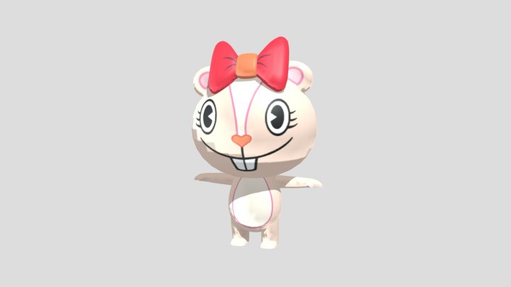Happy Tree Friends False Alarm - Giggles 3D Model