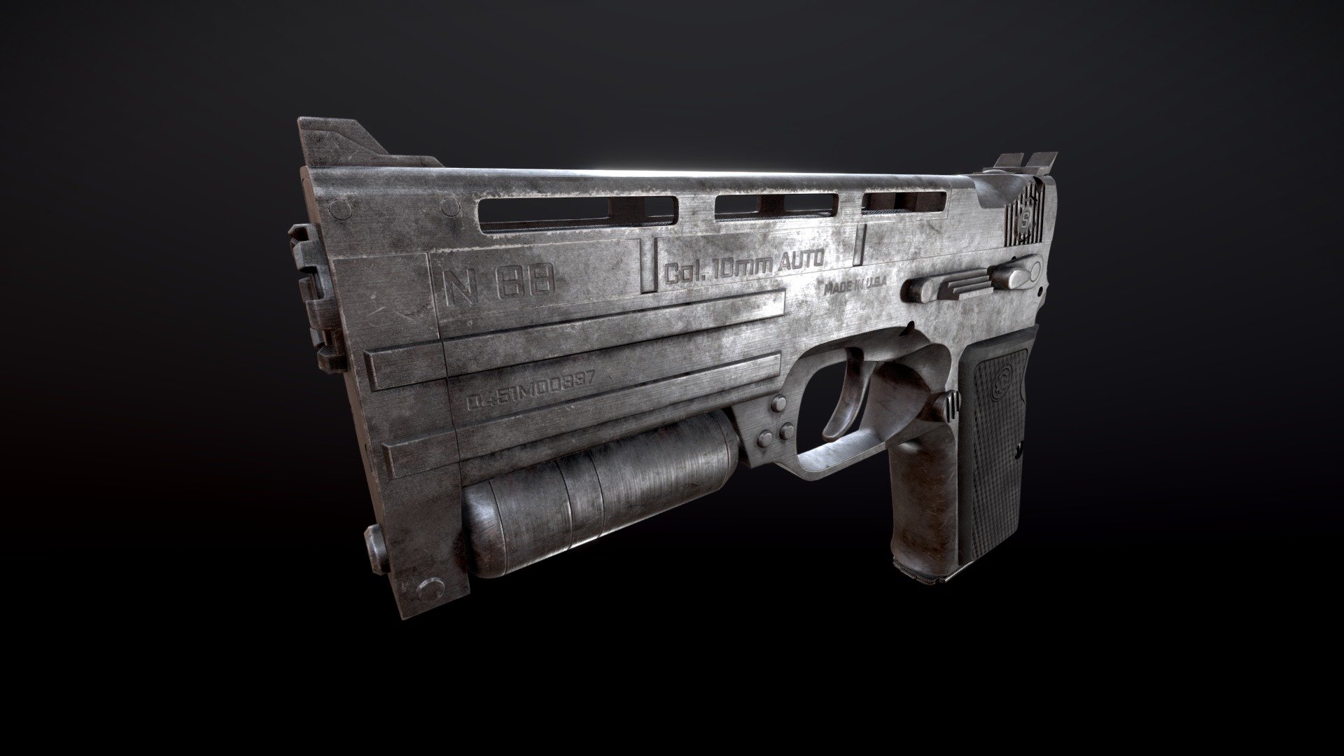 N88 10mm pistol - 3D model by Al (@lightningocelot) [28b5208] - Sketchfab