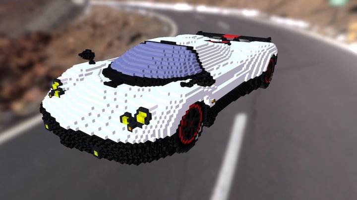Voxel Pagani Zonda 3D Model
