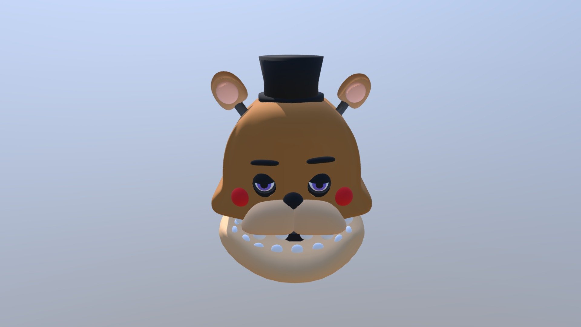 Включи smile freddy играет. Смайл Фредди. Смайлик Фредди. Fredbear 3d model.