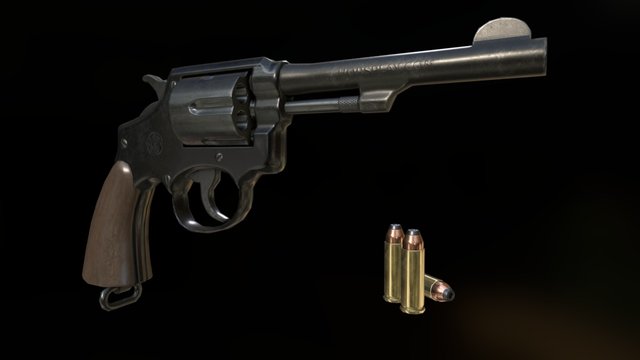 38 Revolver 3D Model