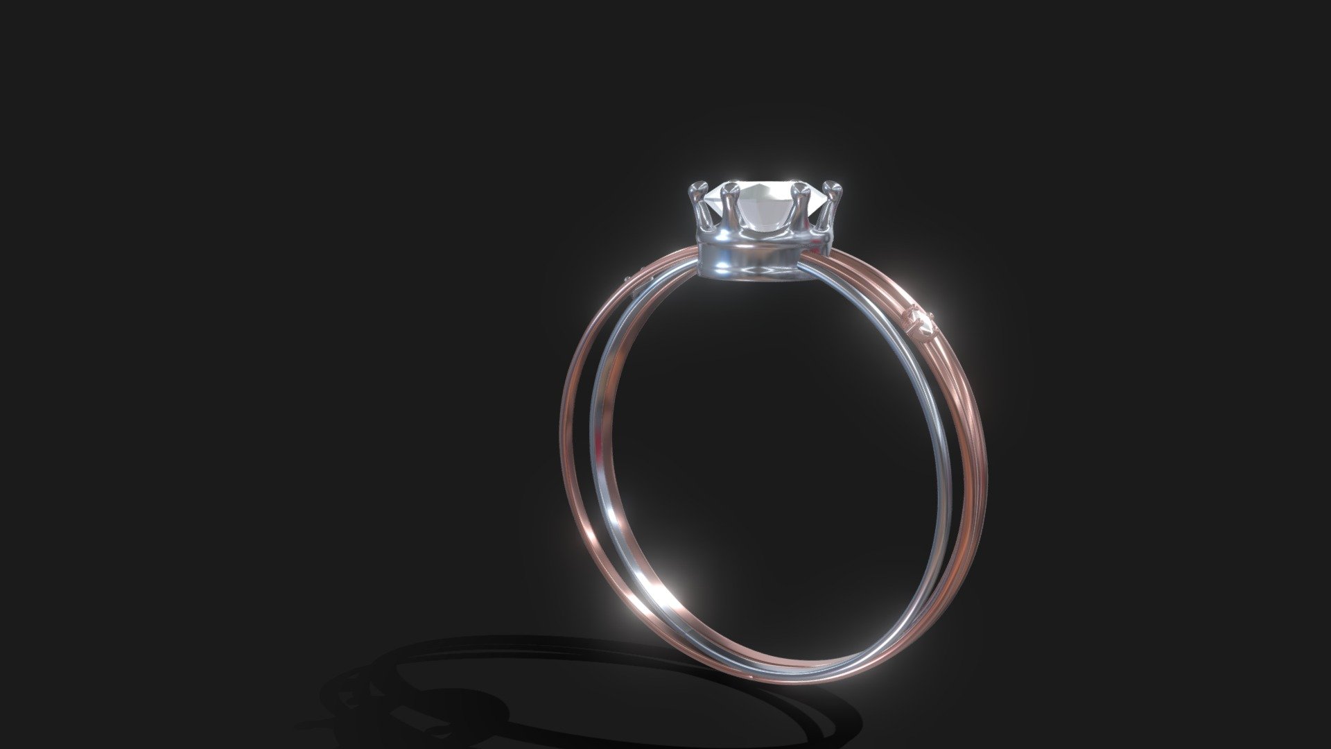 Diamond ring - 3D model by qjj1215118795 [28bb4dc] - Sketchfab