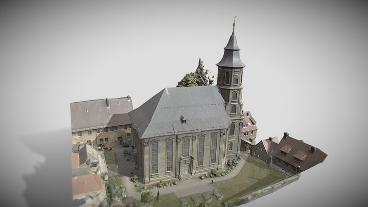 Dreifaltigkeitskirche Neudrossenfeld 3D Model