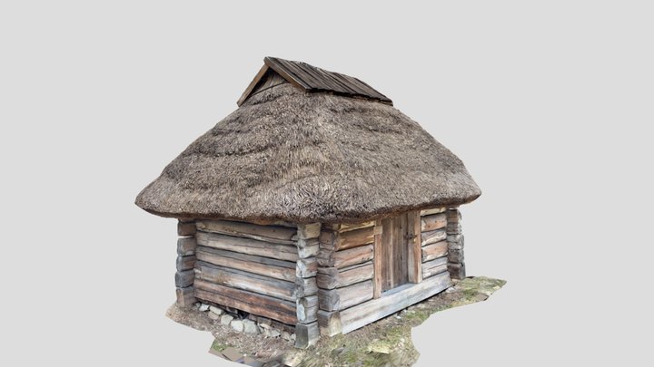 Small house. Hut. Barn 3D Model