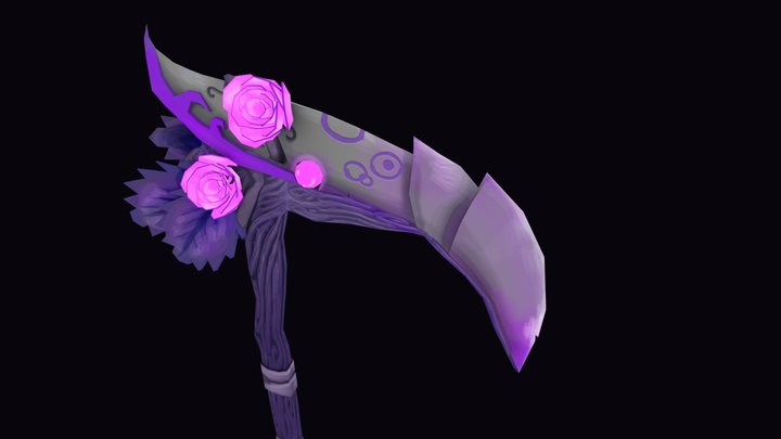 WeaponCraft - Shadow Elderwood Scythe - FINAL 3D Model