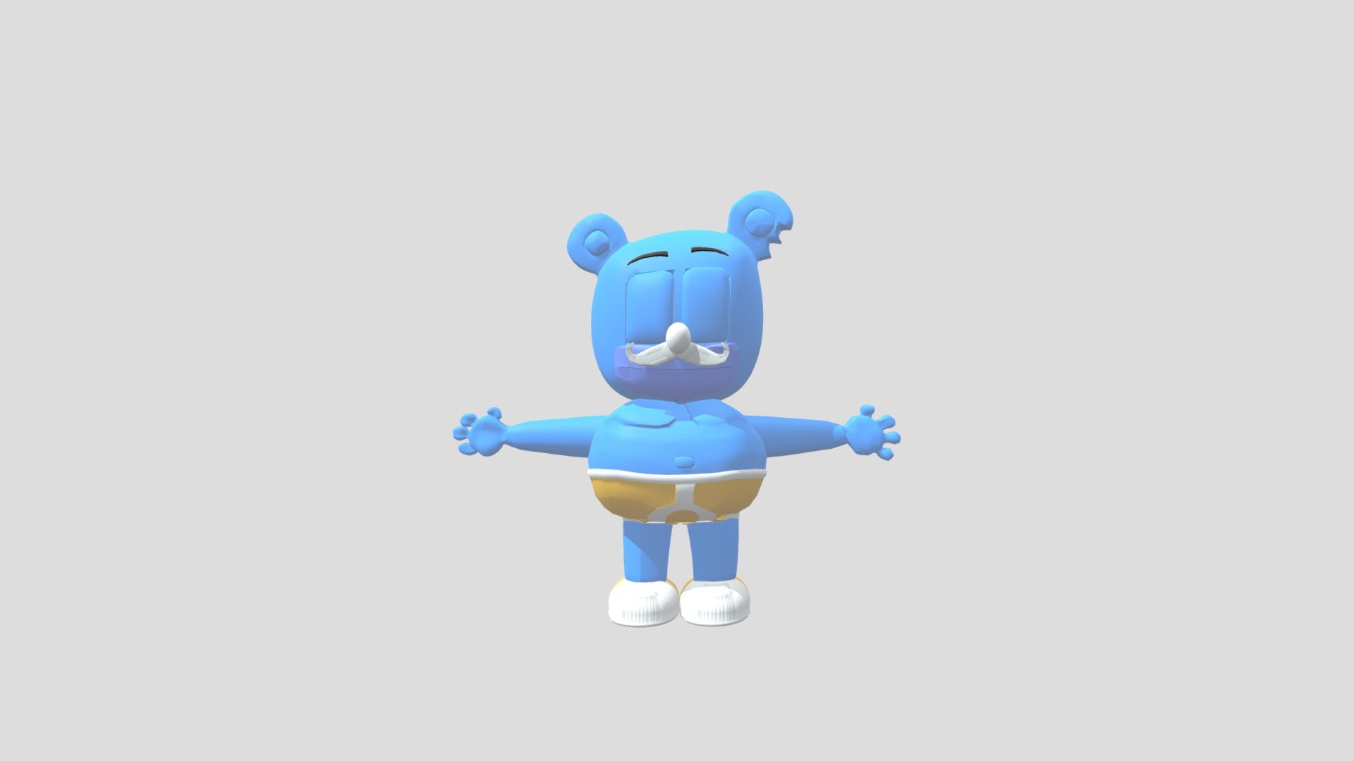 Papu Per Is Blue - Download Free 3D model by Franklin Python ...
