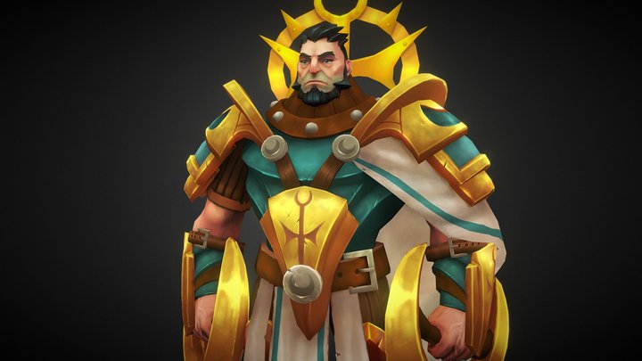 Sun King Paladin 3D Model
