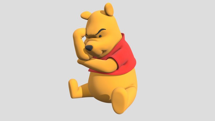 winnie the pooh think think think 3D Model