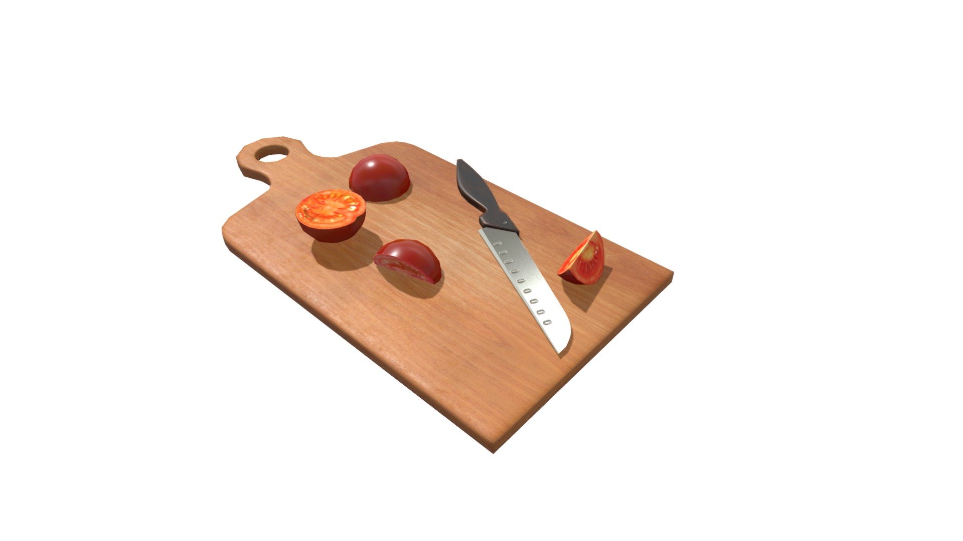 Cutting Board Game Assets Buy Royalty Free 3D model by PropDrop