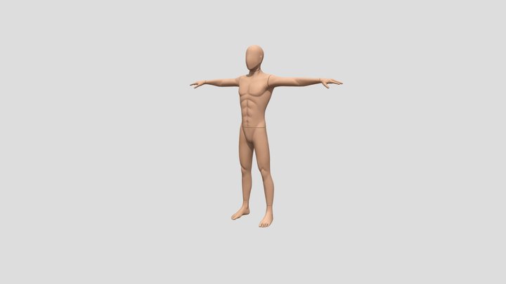 664230002  Mannequin Running 3D Model