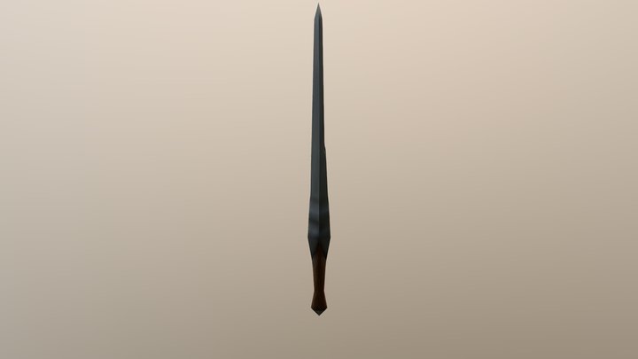 Straight Dagger 3D Model