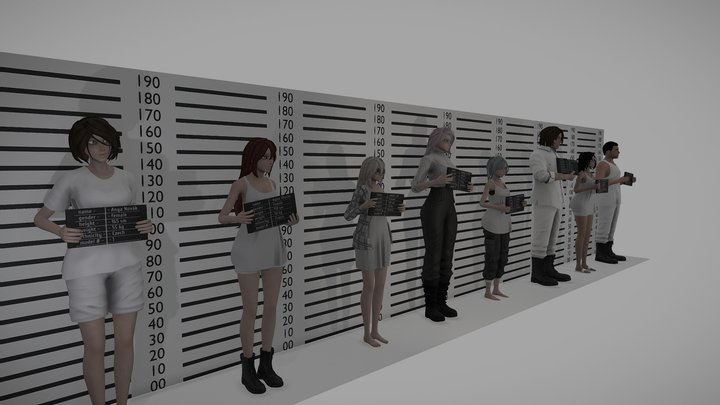 8 characters (maybe I'll update) – Modello 3D gratuito STL