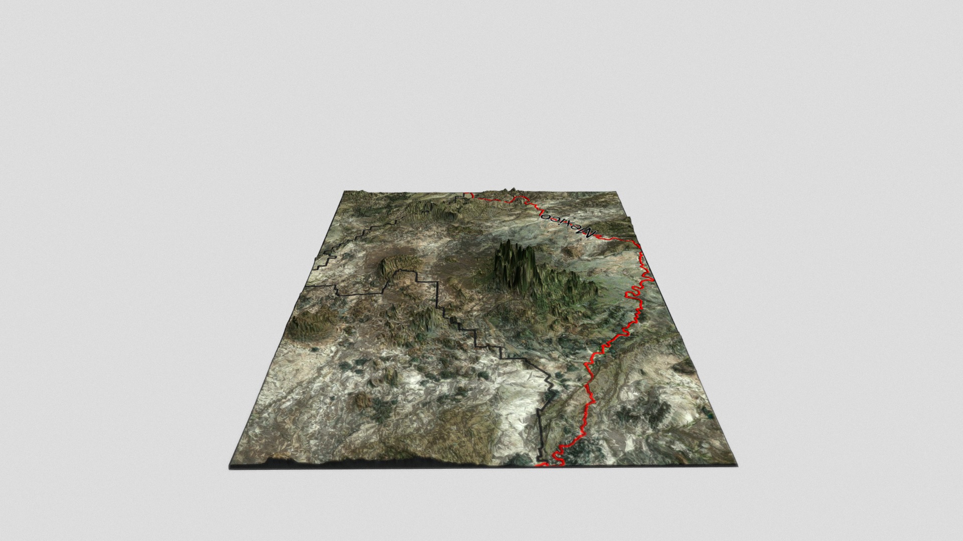 3D model Bigbend5 - This is a 3D model of the Bigbend5. The 3D model is about a map of a city.