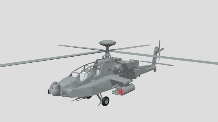 Boeing AH-64 Apache 3D Model