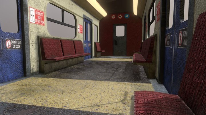 Train Interior 3D Model