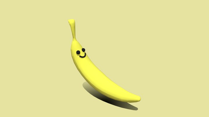 Kawaii Banana 3D Model