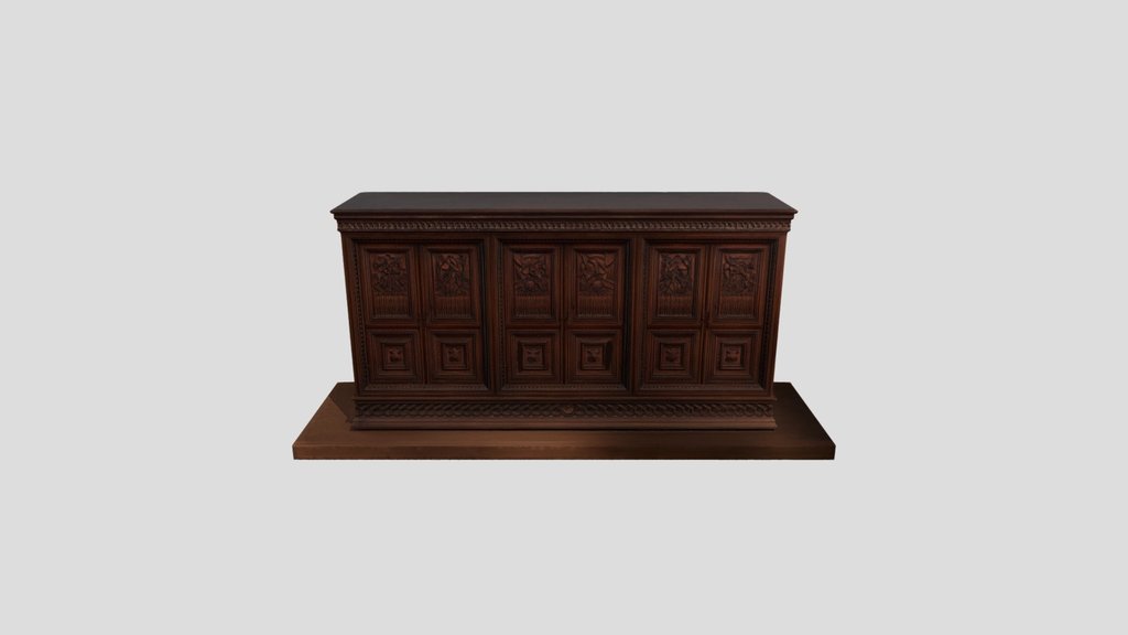 Italian Credenza (Cabinet) c. 1440-1450