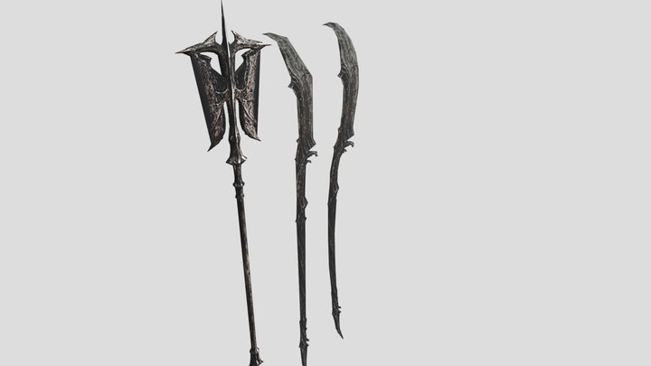 WETA Wraith Weapons 3D Model