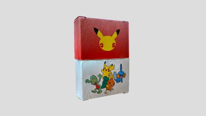 Pokémon card box 3D scan 3D Model