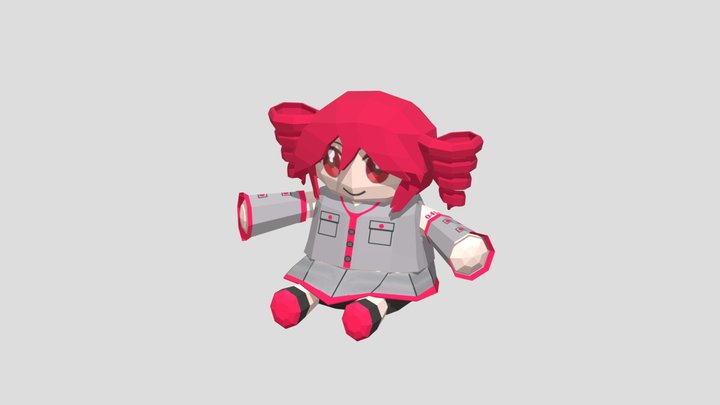 Lowpoly Plush Teto 3D Model