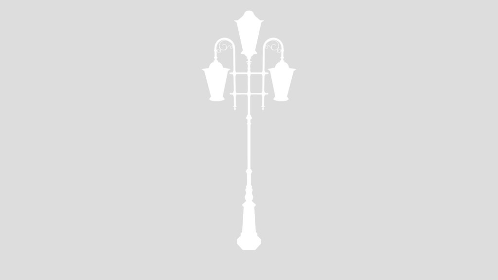 Three Headed Street Lantern
