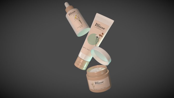 Product design organic cosmetic 3D Model