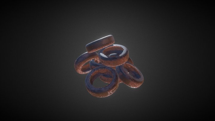 Tire Pile 3D Model