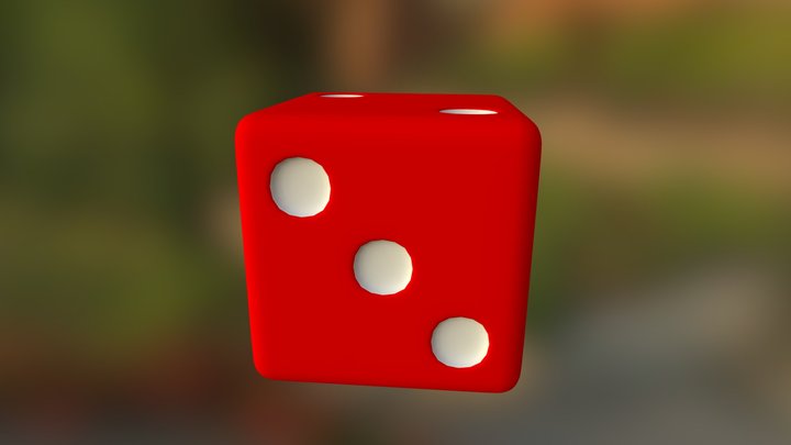 3D Dice 3D Model
