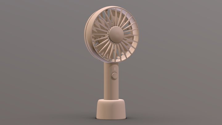 Mini fan 3d model 3D Model