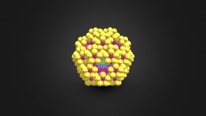 Sparkling Ball with hidden Flower 3D Model