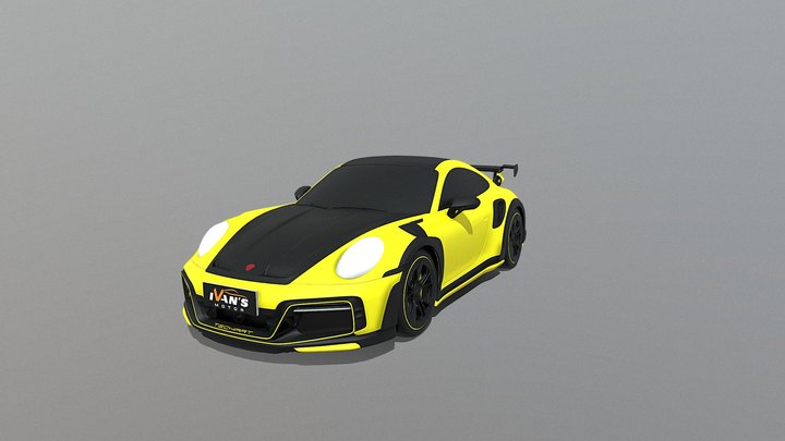 2024 Porsche 911 Turbo S Techart GT Street R 3D Model