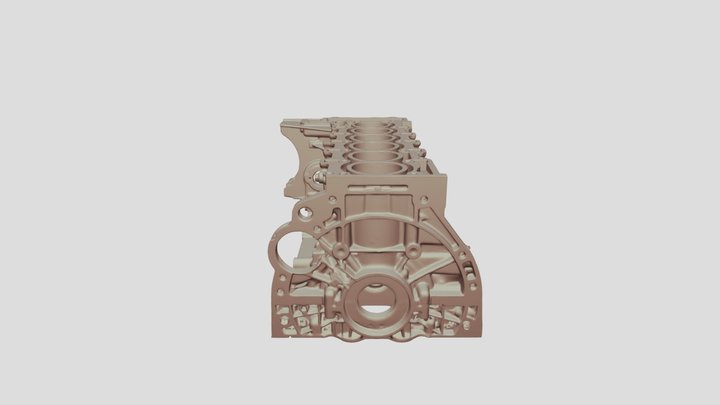 BMW engine block 3D Model