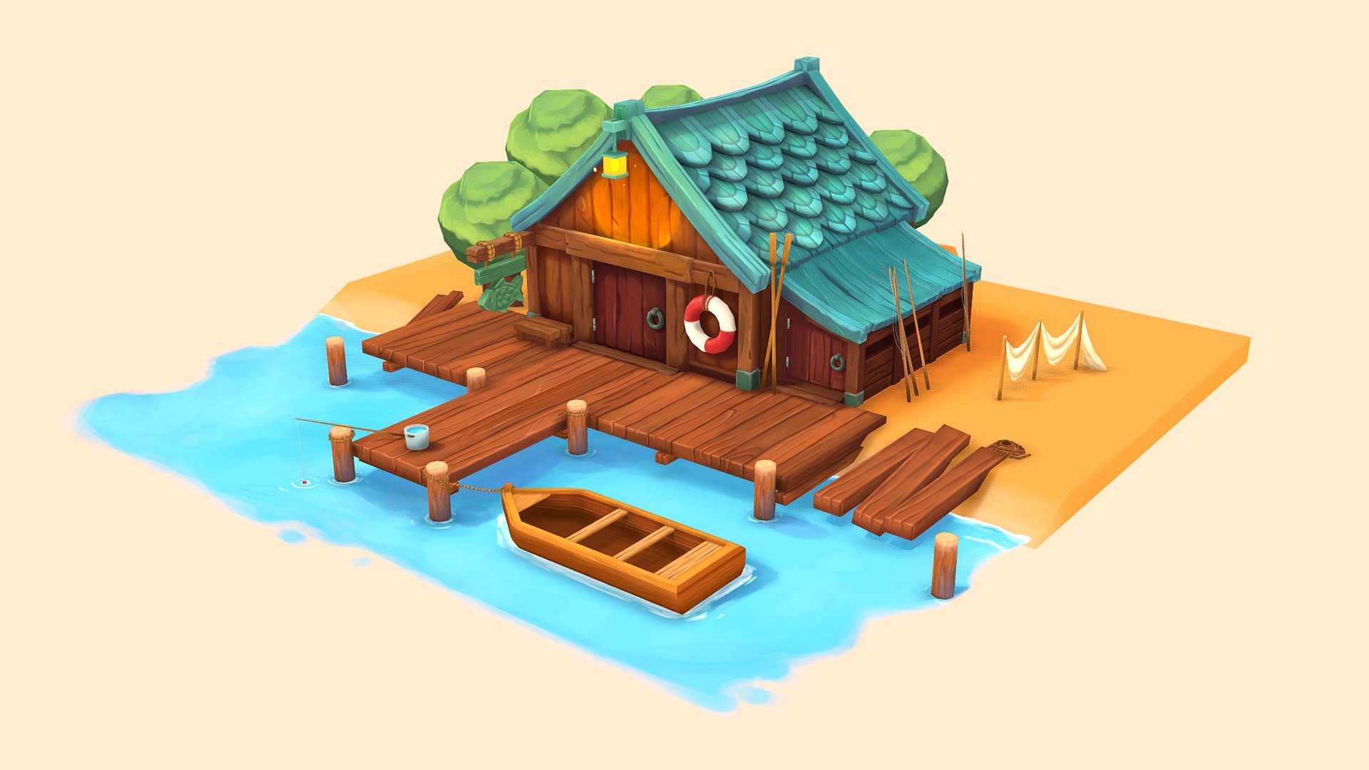 Fisherman's House - 3D model by Hugh Trieu (@hughtrieu) [28c8a0e ...