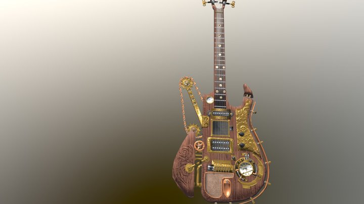 Steampunk_Guitar für Marbach 3D Model